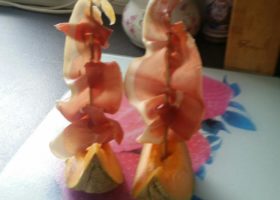 Bateau de Melon au jambon cru