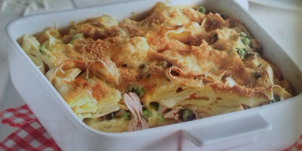 Gratin de pâtes au thon et petits pois de Mys Les Recettes de Titi Gratin de pâtes au thon et petits pois de Mys Les Recettes de Titi