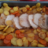 Rôti de Porc sur lit de Carottes et Pommes de terre