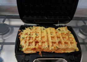 Gaufres pommes de terre carottes et persil