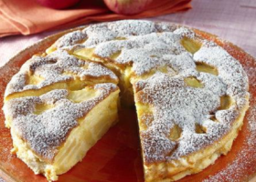 Gâteau flan aux pommes