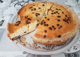Gâteau verre de lait