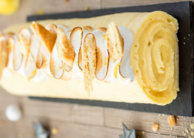 bûche roulée au citron meringué