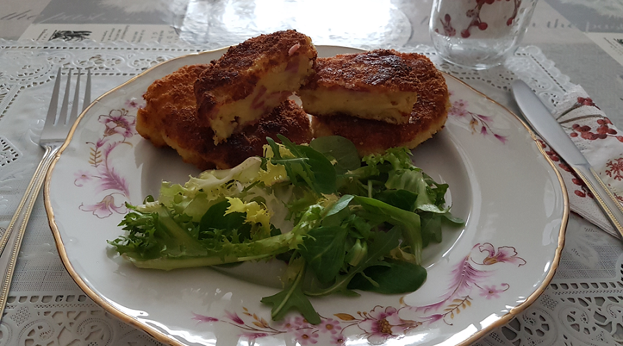 Croquettes de pommes de terre jambon et fromage
