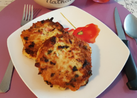Galettes de pommes de terre aux lardons à ma façon