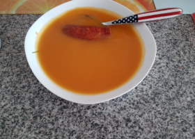 Potage aux 4 légumes et sa Montbéliard