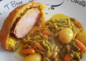 Rôti de porc en croûte