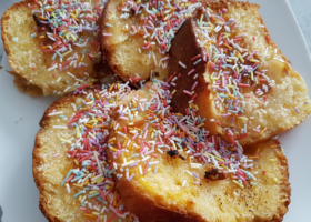 Brioche perdue au four et au miel