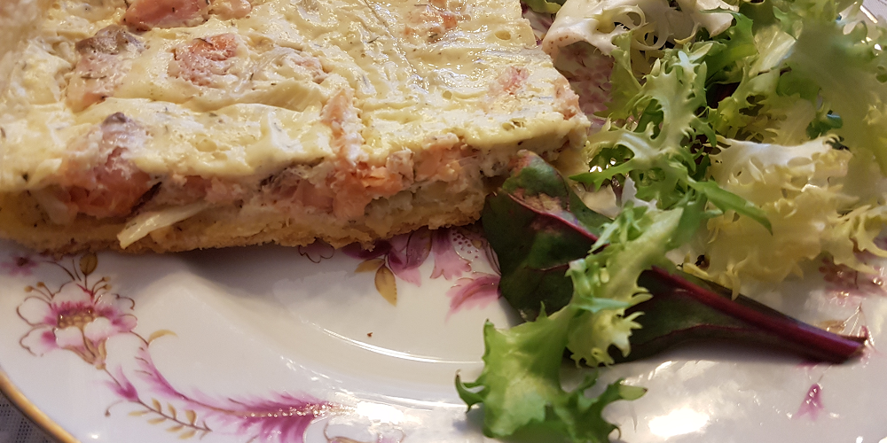 Quiche au fenouil et saumon fumé