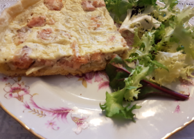 Quiche au fenouil et saumon fumé