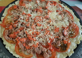 Tarte tomates thon et saumon fumé