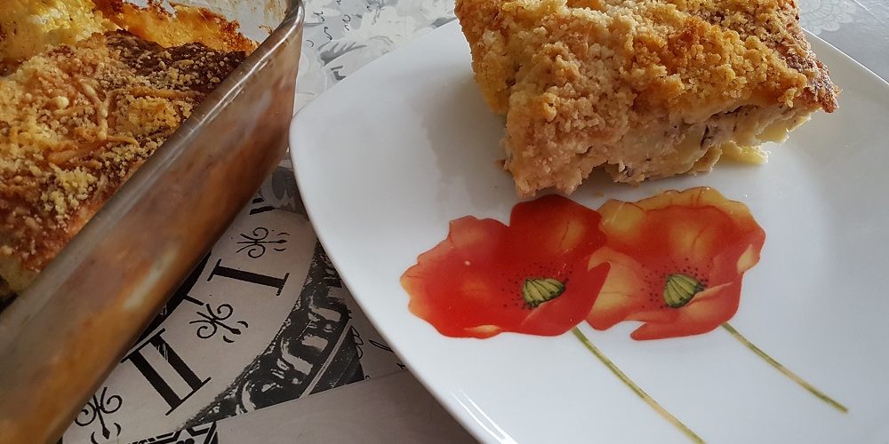 Omelette aux pommes de terre gratinée