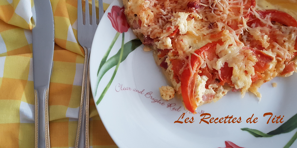 Tarte à la tomate et aux lardons de Sylvie