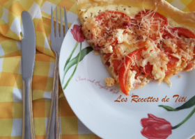 Tarte à la tomate et aux lardons de Sylvie