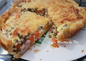 Quiche petits pois carottes