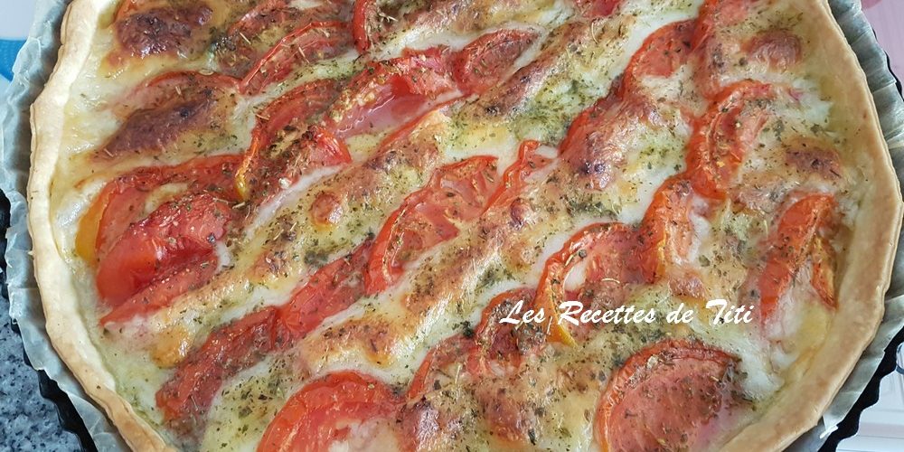 Tarte tomates et mozzarella