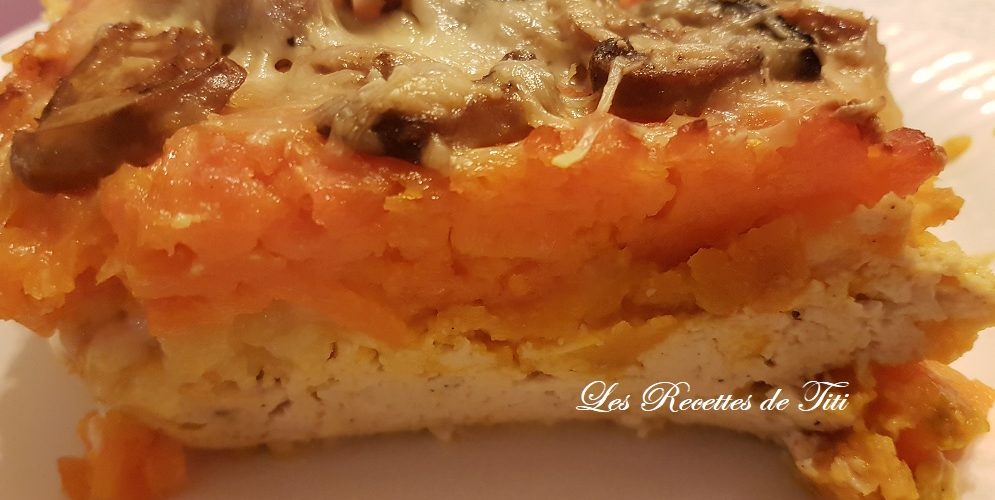 Parmentier de poulet aux 3 légumes