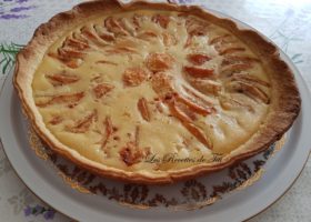 Tarte aux pêches de vigne