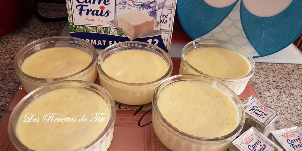 Crème dessert aux petits carrés frais Gervais