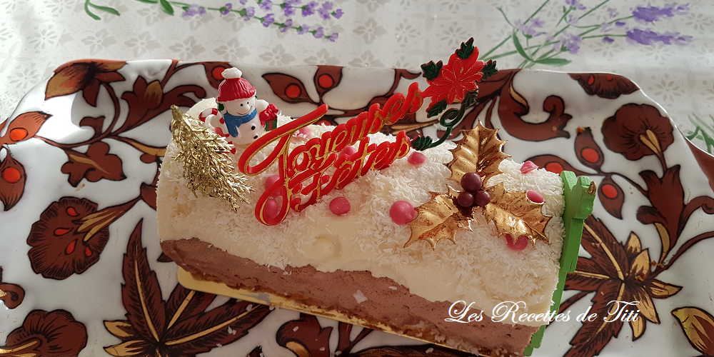 Bûche aux 2 chocolats