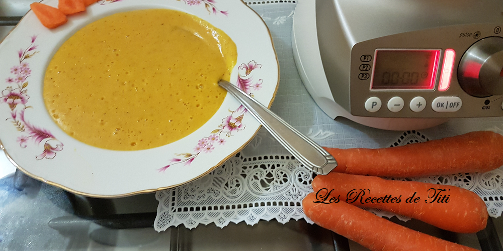 Crème de carottes au Quinoa de Lucy