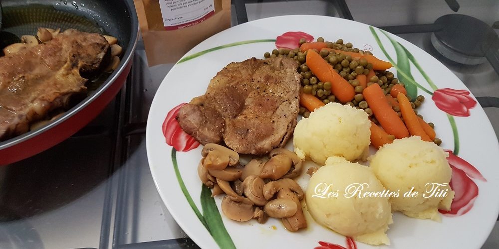 Côtelettes de porc au colombo