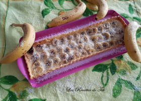 Tarte banane et noix de coco