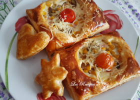 Feuilletés jambon champignons