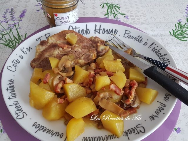 Côtes De Porc Au Cookeo Roti De Porc Cookeo 11 Côtes de porc et ses pommes de terre au curry au Cookeo | Les Recettes