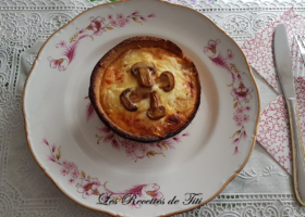 Quiche champignons chorizo aux deux fromages