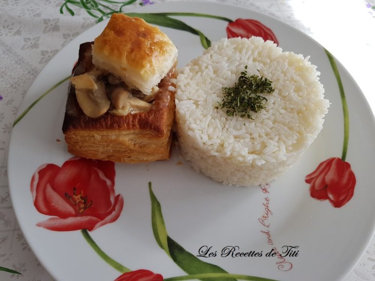 Vol au vent de poulet Les Recettes de Titi