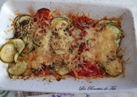 Gratin de courgettes et tomates
