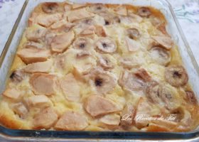 Clafoutis pommes bananes