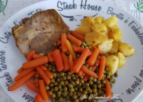 Côtelettes de porc colombo pommes de terre fondantes au Cookeo