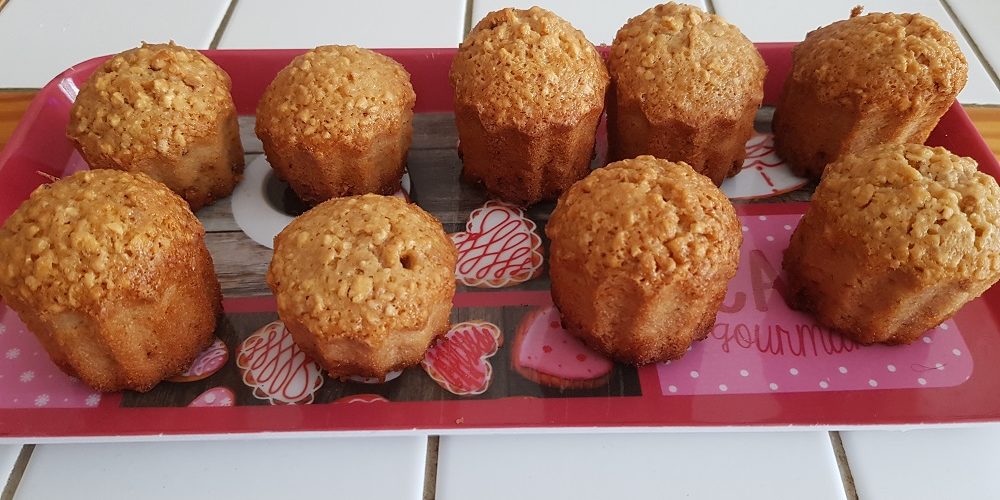 Financiers pralin et noisette