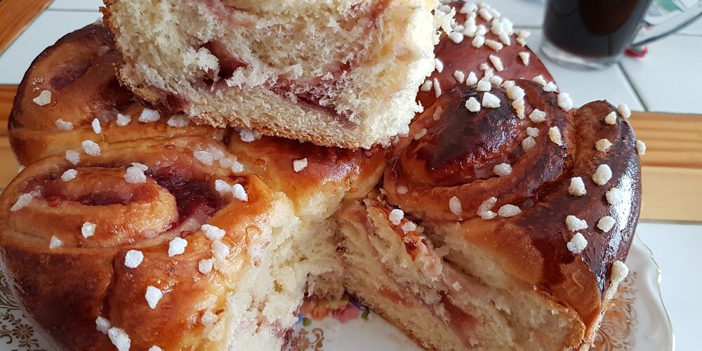 Brioche à la framboise