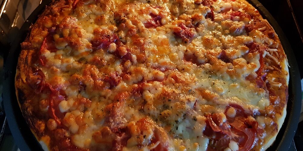 Pizza pancetta rosette