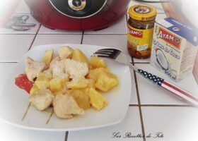 Blancs de poulet et pommes de terre à la crème de coco et curry