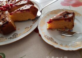 Gâteau lait concentré aux groseilles