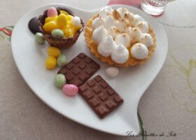 Tartelettes et mini coupelles orange curd spécial Pâques