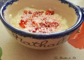 Fromage frais aux fraises
