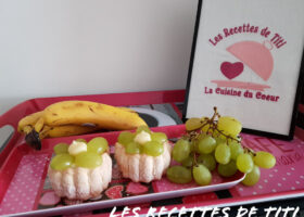 Mini charlottes banane raisin