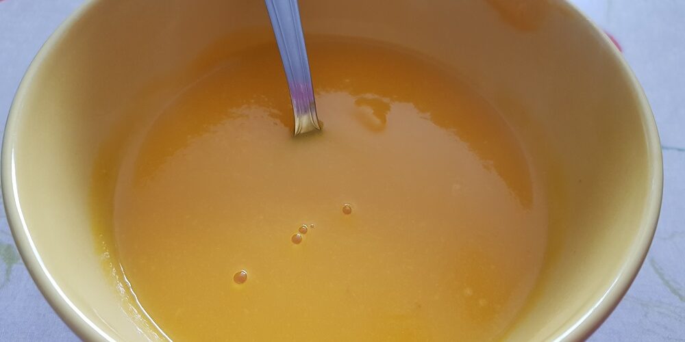 Velouté de potimarron carottes et lardons