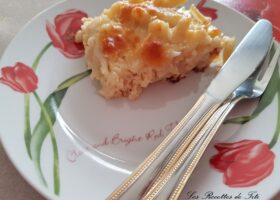 Gratin de pâtes aux deux fromages