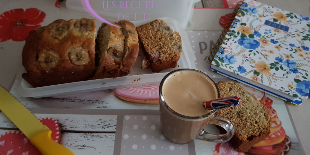 Banana bread moelleux