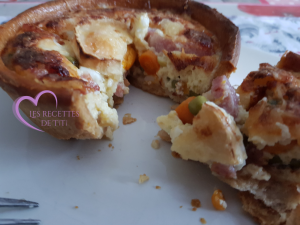 quiche aux légumes et chèvre par "les Recettes de Titi"