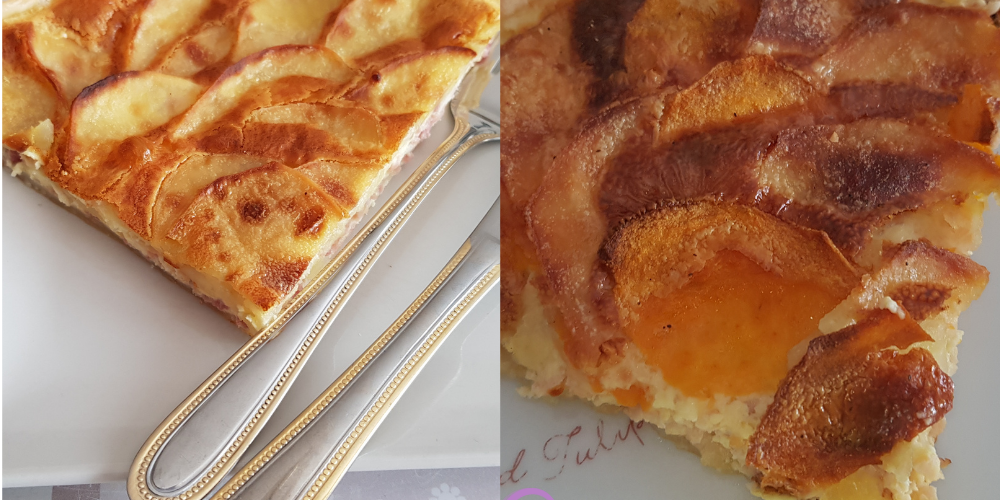 Tartes aux pommes de terre et patate douce