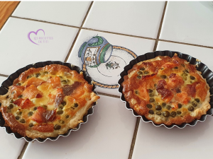 Tartelettes aux petits pois et saumon fumé par "Les Recettes de Titi"