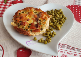 Tartelettes aux petits pois et saumon fumé