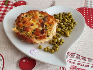 Tartelettes aux petits pois et saumon fumé par "Les Recettes de Titi"
